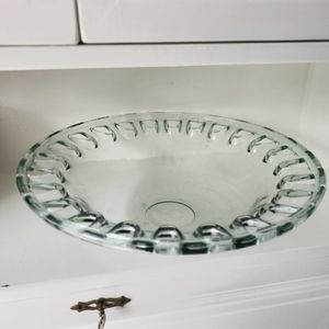 Vintage 90s Spain Glass Bowl Large Bowl Fruit Salad Bowl 40 cm Diameter …